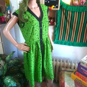 Vintage 90s polka dot dress